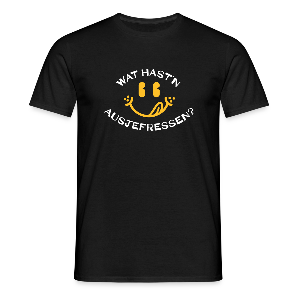 Wat Hast’n Ausjefressen - Männer Premium T-Shirt - Schwarz