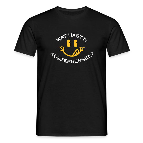 Wat Hast’n Ausjefressen - Männer Premium T-Shirt - Schwarz