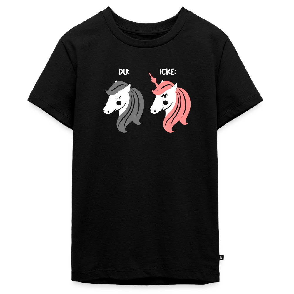 Berliner Einhorn - Teenager Premium T-Shirt - Schwarz