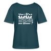 Wenn's Mama wees - Relaxed Rundhals Frauen Bio-T-Shirt - Dunkles Petrol