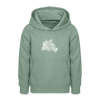 Berliner Finger - Teenager Hoodie - Graugrün