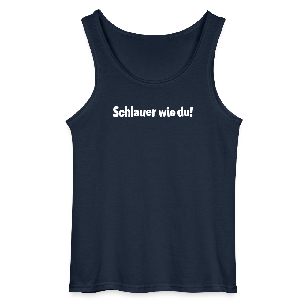 Schlauer wie du! - Männer Tank Top - Navy