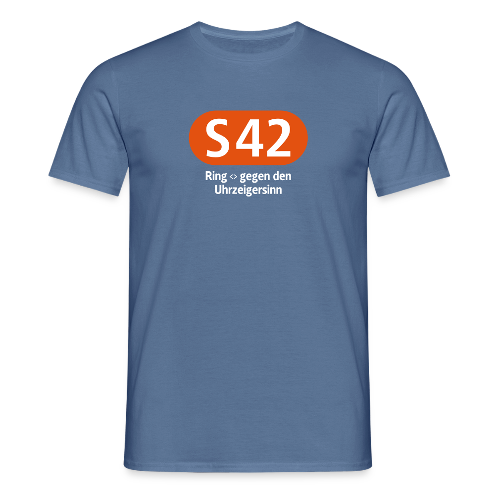 S42 - Männer Premium T-Shirt - Taubenblau