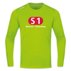 S1 - Männer Sport Langamshirt - Neongrün