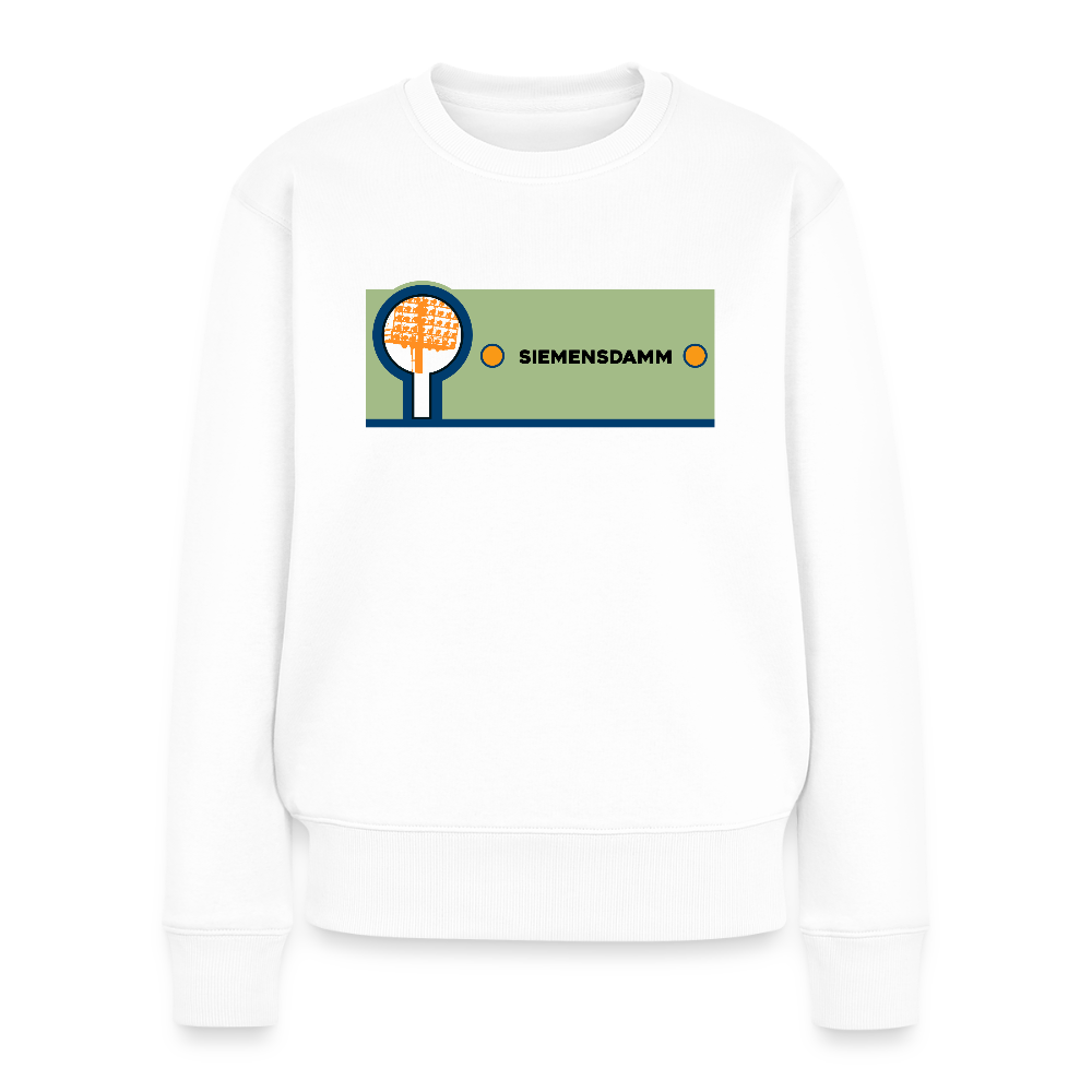 Siemensdamm - Frauen Premium Pullover - Weiß