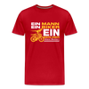 Ein Mann, Ein Biker, Ein Berliner - Männer Premium T-Shirt - Rot