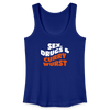 Sex, Drucks & Currywurst - Frauen Bio Tank Top - Königsblau