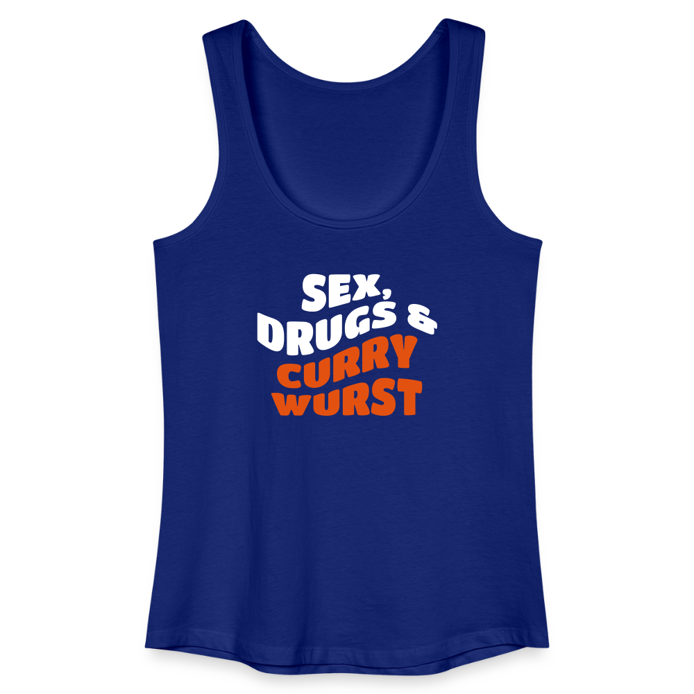 Sex, Drucks & Currywurst - Frauen Bio Tank Top - Königsblau