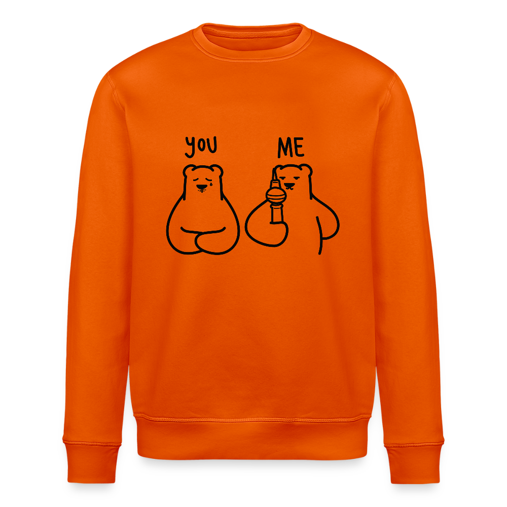 Lieber Berliner schwarz - Unisex Bio Sweatshirt - Tieforange