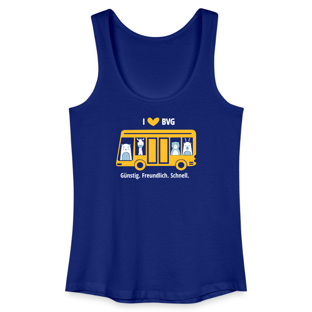 I love BVG - Frauen Bio Tank Top - Königsblau