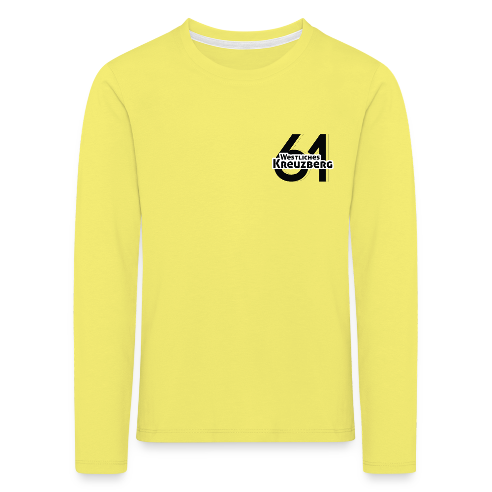 Westliches Kreuzberg  - Kinder Langarmshirt - Gelb