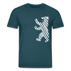 Berliner Bär im Netz - weiß - Unisex Bio T-Shirt - Dunkles Petrol
