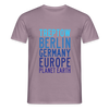 Treptow Planet Earth - Männer Premium T-Shirt - Lilagrau