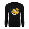 Bär in U-Bahn Kommt - Unisex Pullover - Schwarz
