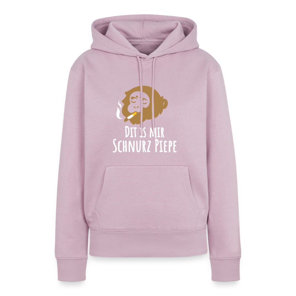 Dit is mir Schnurz Affe - Frauen Premium Hoodie - Altrosa