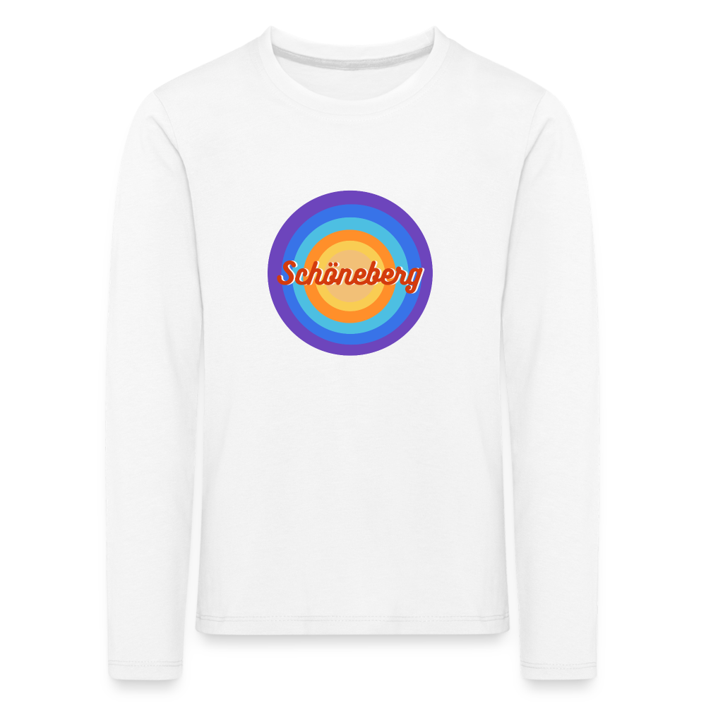 Schöneberg retro - Kinder Langarmshirt - Weiß