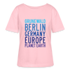 Grunewald Planet Earth - Relaxed Rundhals Frauen Bio-T-Shirt - Hellrosa