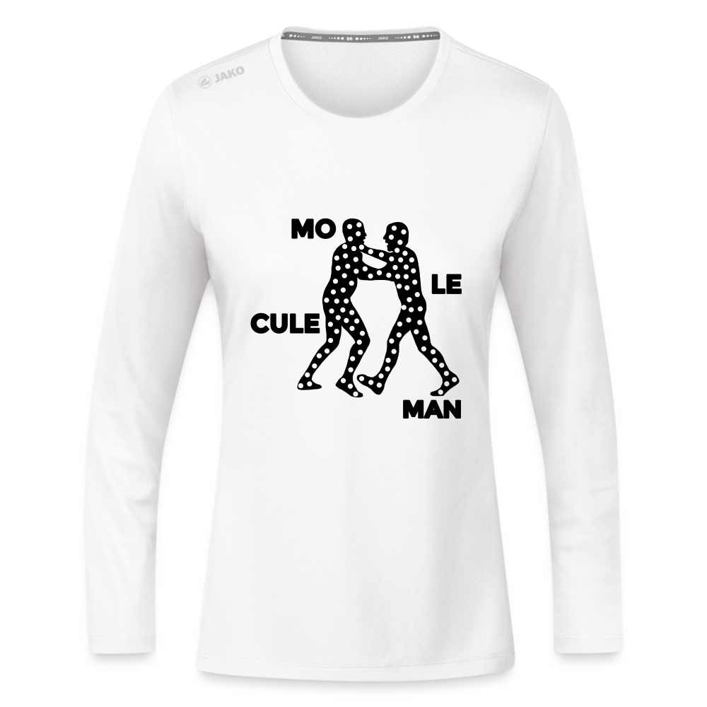 Mo le cule Man - Frauen Sport Langarmshirt - Weiß