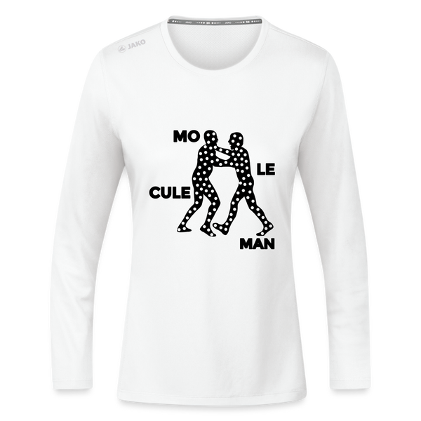 Mo le cule Man - Frauen Sport Langarmshirt - Weiß