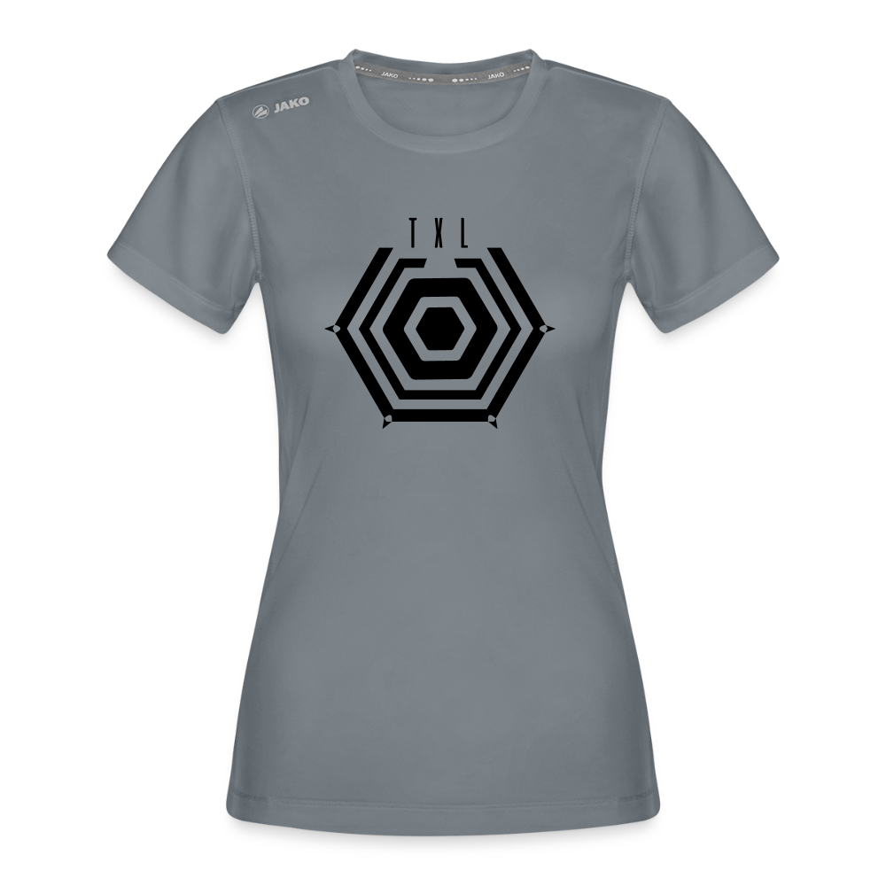 Tegel TXL Umrisse - Frauen Sport-Shirt - Grau