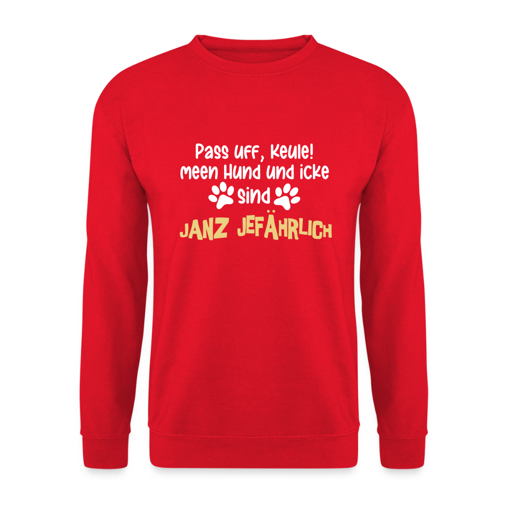 Janz Jefährlich - Unisex Pullover - Rot
