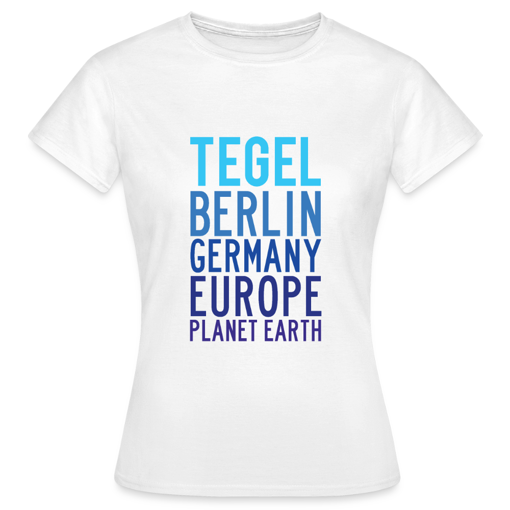 Tegel Planet Earth - Frauen Premium T-Shirt - Weiß