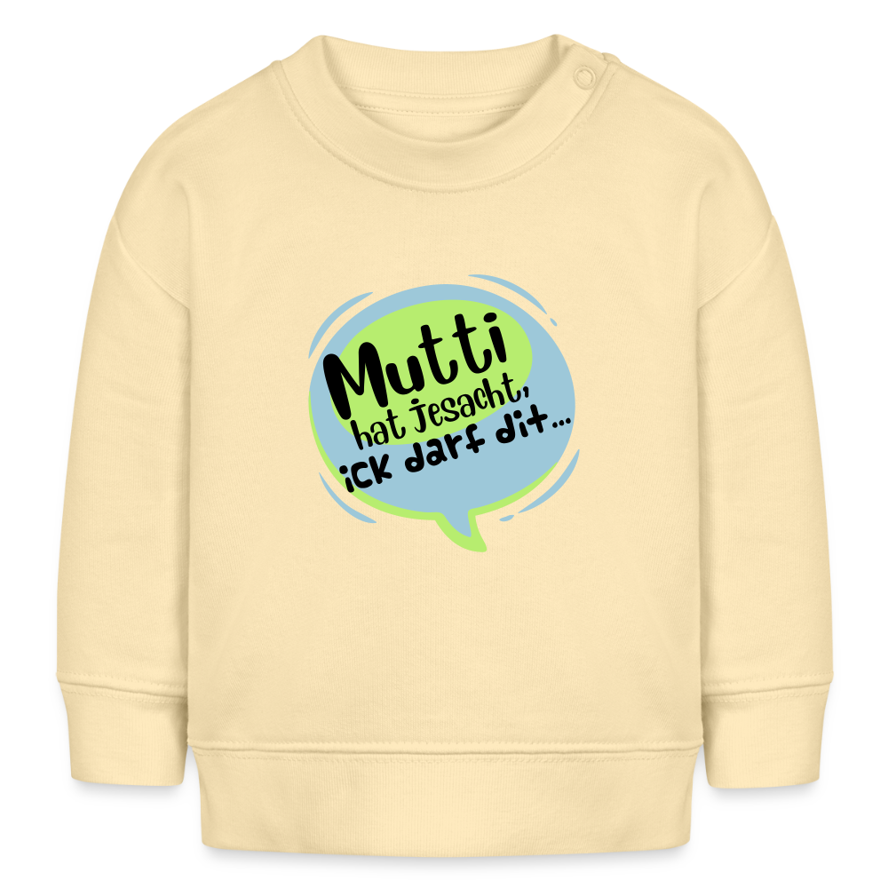 Mutti Hat Jesacht - Baby Bio Pullover - Creme