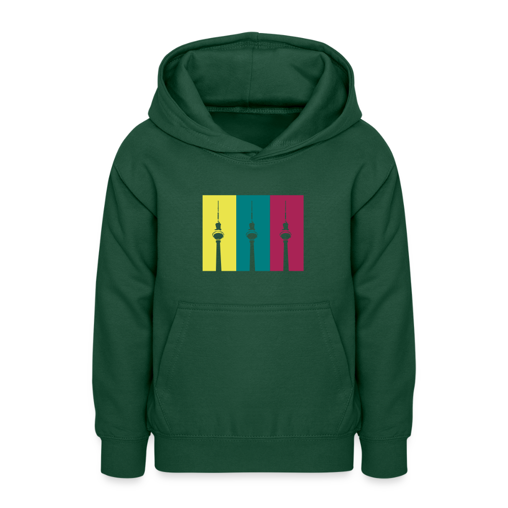 Berlin Retro - Teenager Hoodie - Flaschengrün