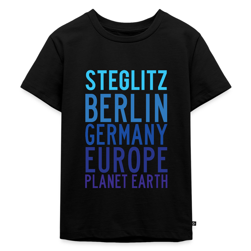 Steglitz Planet Earth - Kinder Premium T-Shirt - Schwarz