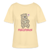 Marzipanien - Relaxed Rundhals Frauen Bio-T-Shirt - Creme