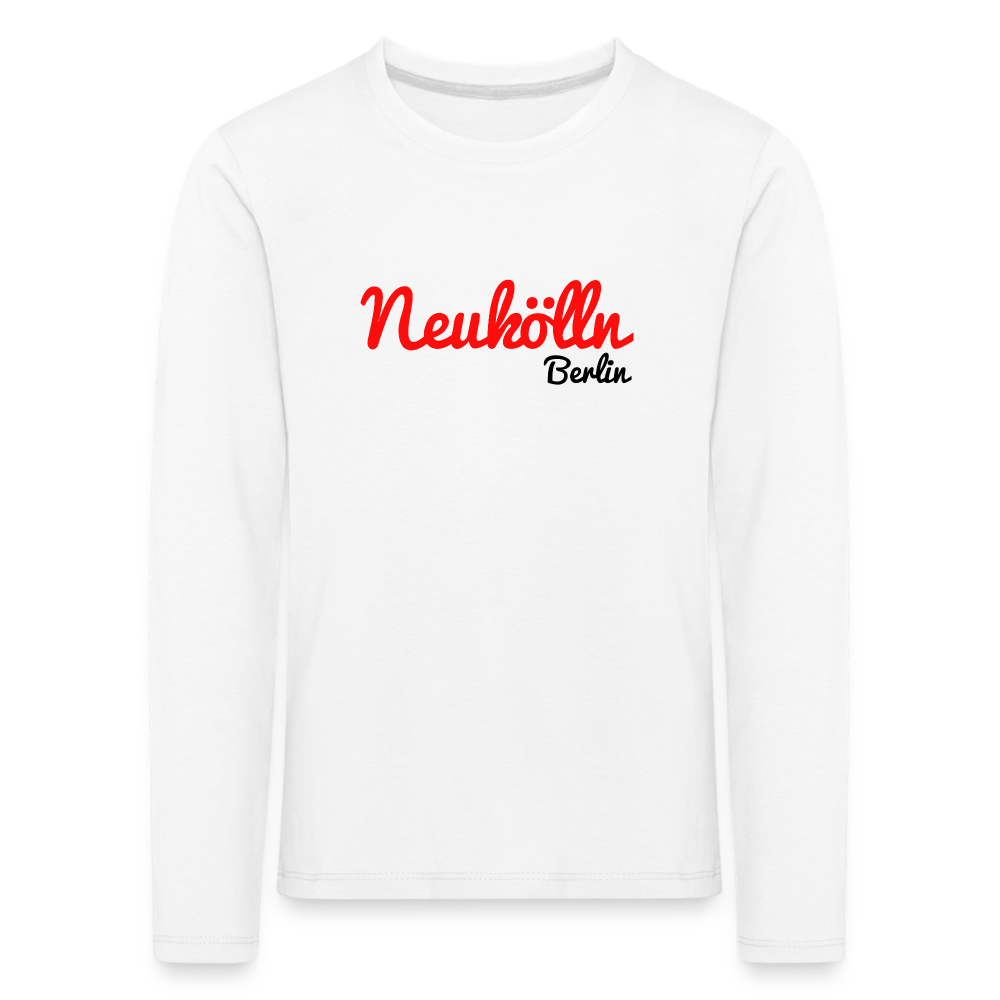 Neukölln Berlin - Kinder Langarmshirt - Weiß