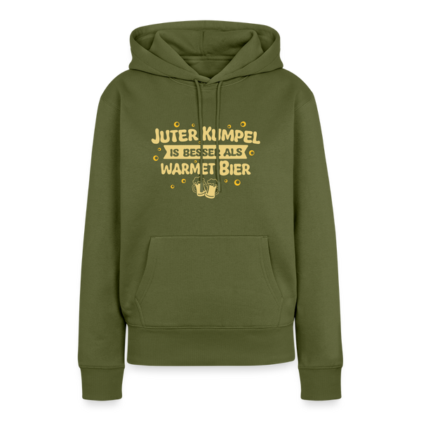 Juter Kumpel ist besser als warmet Bier - Frauen Premium Hoodie - Khaki