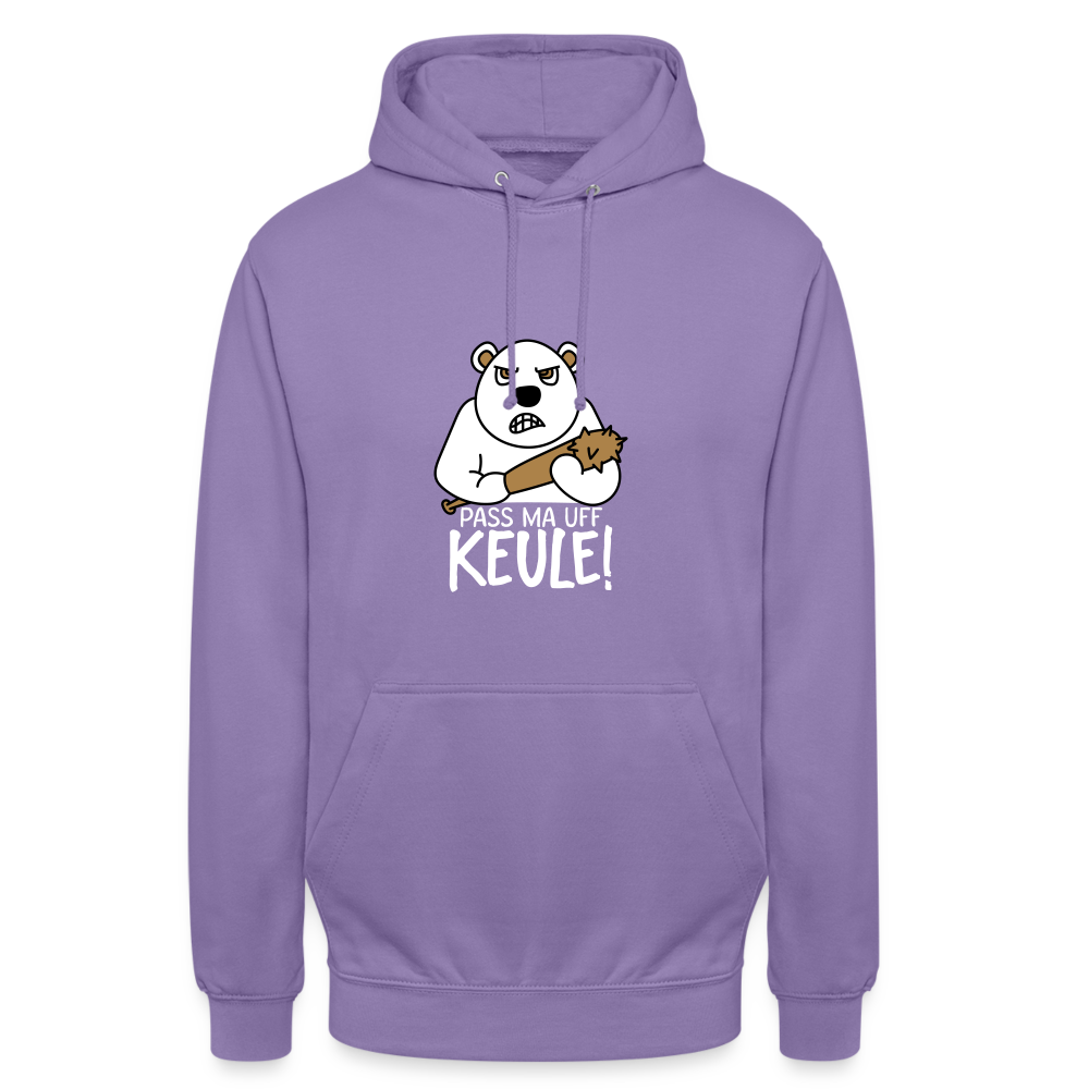 Pass ma uff Keule - Unisex Hoodie - Lavendel