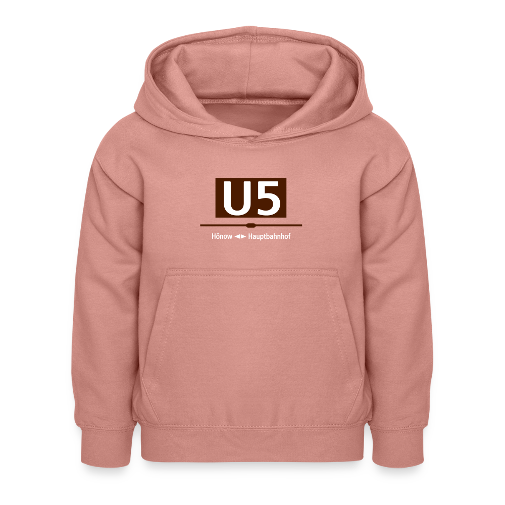 U5 - Kinder Hoodie - Altrosa