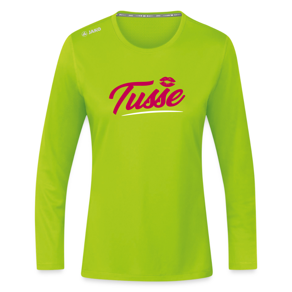 Tusse - Frauen Sport Langarmshirt - Neongrün
