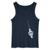 Fernsehturm Geometrie - Männer Tank Top - Navy