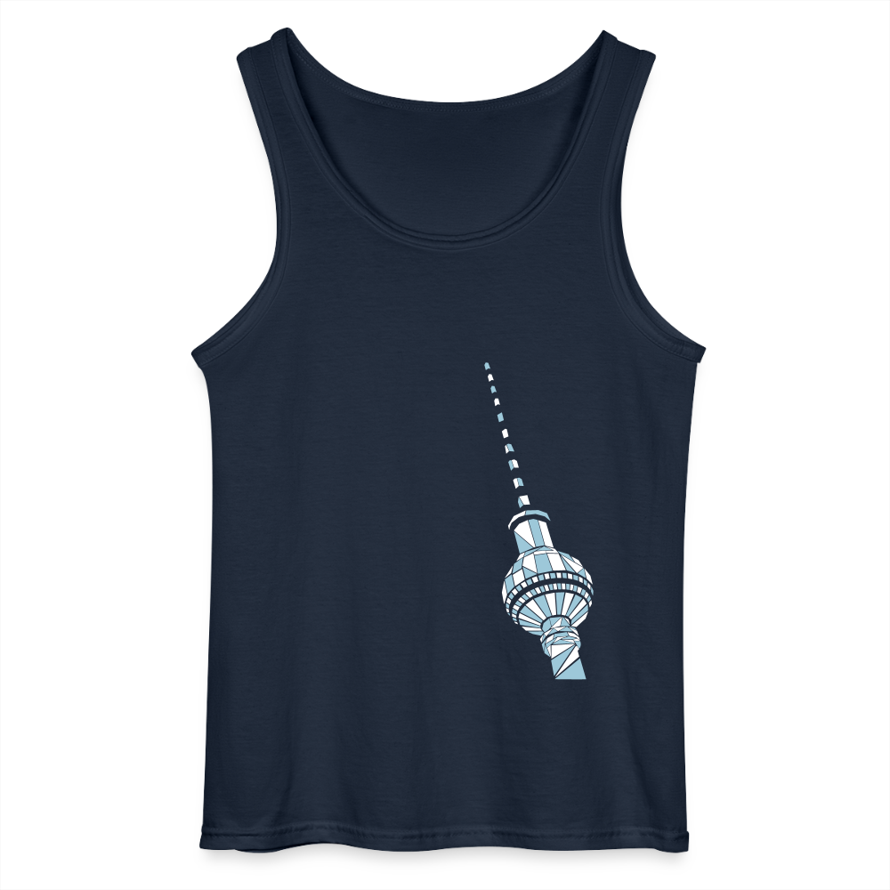 Fernsehturm Geometrie - Männer Tank Top - Navy