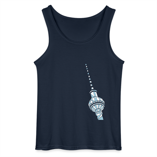 Fernsehturm Geometrie - Männer Tank Top - Navy