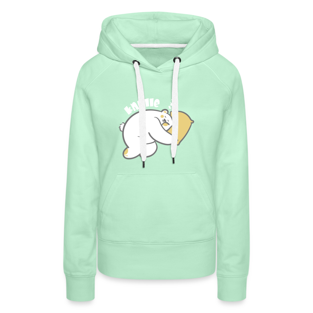 Knülle - Frauen Premium Hoodie - helles Mintgrün