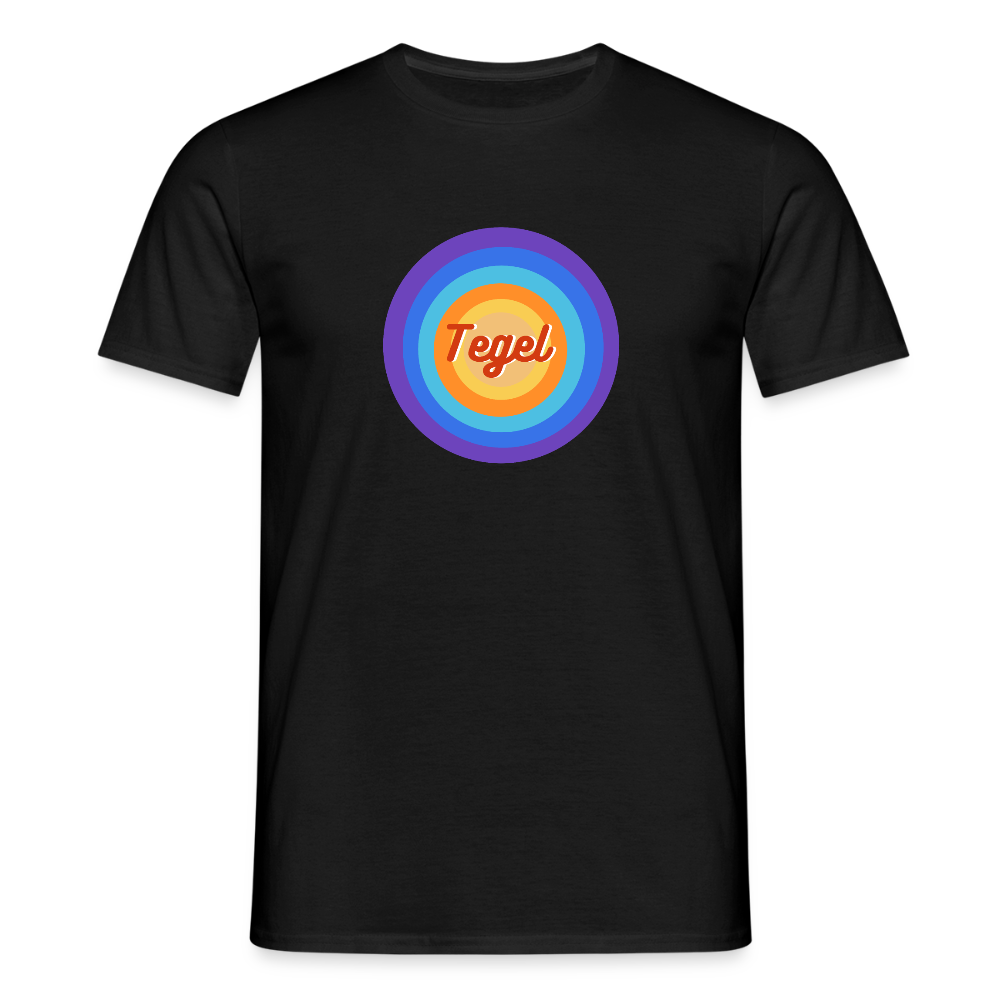 Tegel Retro - Männer Premium T-Shirt - Schwarz