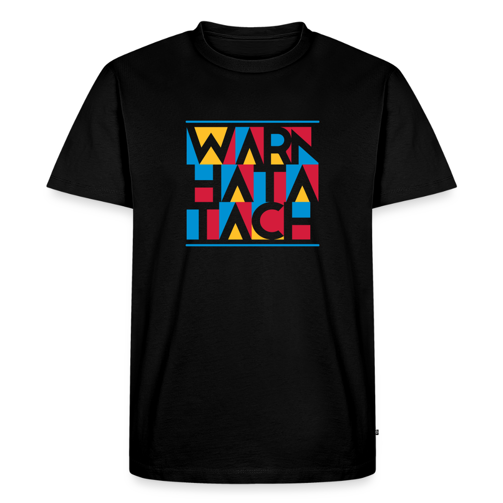 Warn Hata Tach - Männer Premium T-Shirt - Schwarz