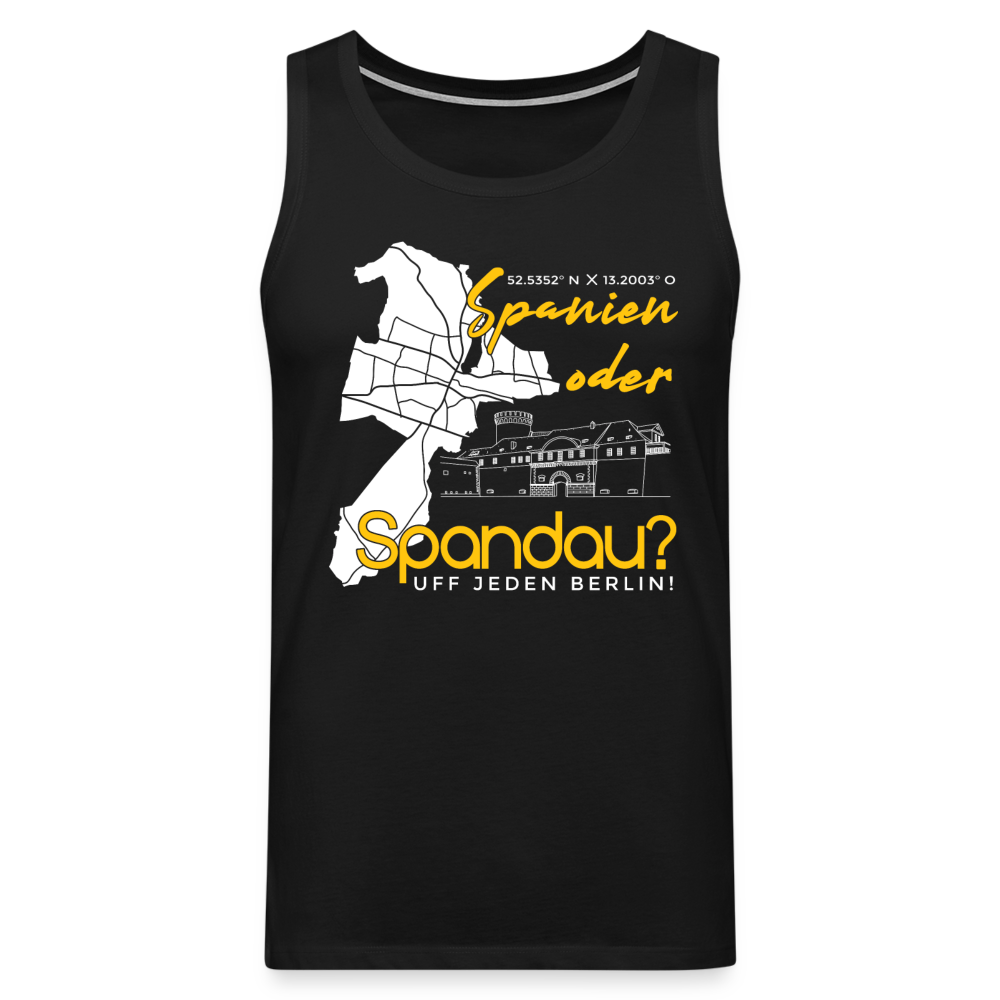 Spanien oder Spandau - Männer Premium Tank Top - Schwarz
