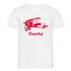 Tempelhof Flugzeug rot - Männer Premium T-Shirt - Weiß