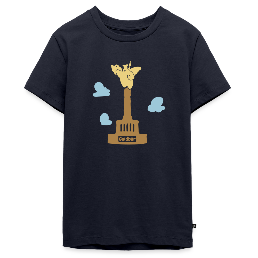 Gold Bär - Teenager Premium T-Shirt - Navy