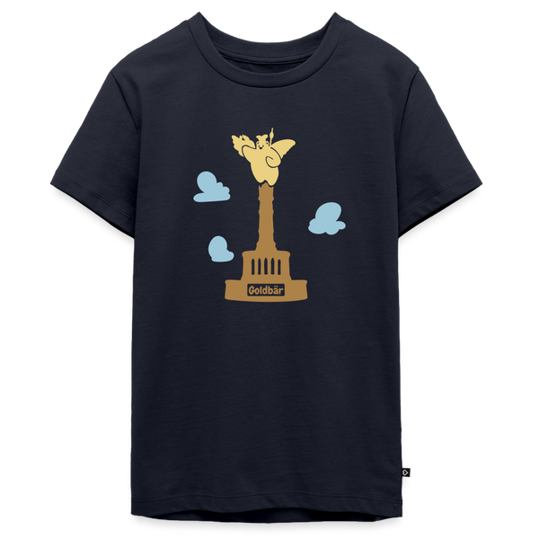 Gold Bär - Teenager Premium T-Shirt - Navy