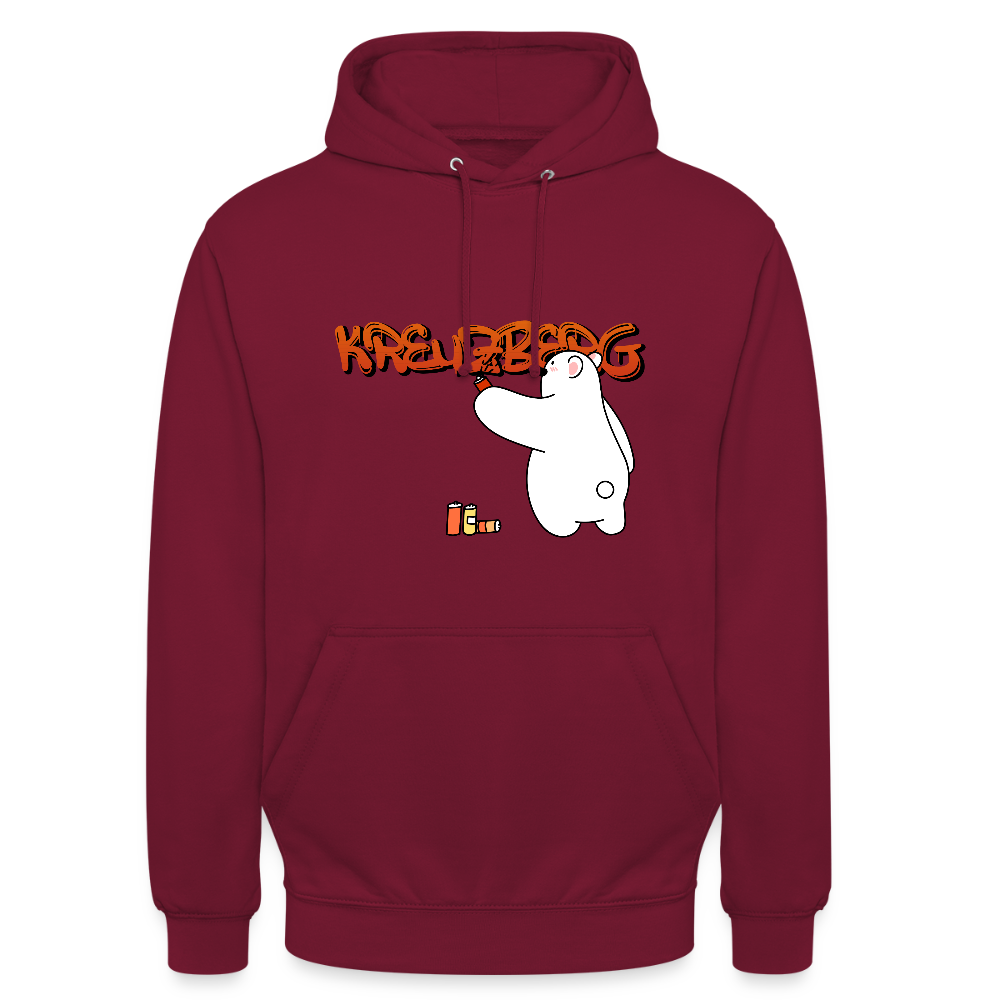 Kreuzberg Graffiti - Unisex Hoodie - Bordeaux