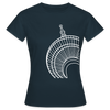 Der Turm von unten - weiß - Frauen Premium T-Shirt - Navy