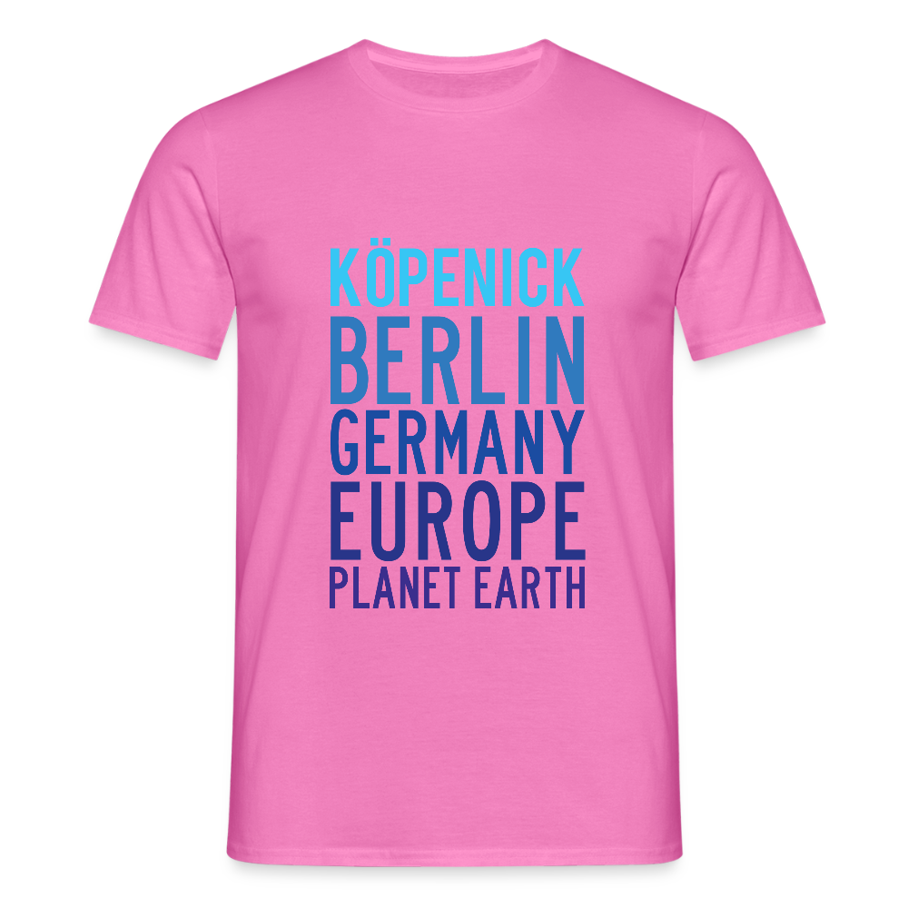 Köpenick Planet Earth - Männer Premium T-Shirt - Pink
