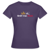 Lach ick, denkt man Böses - Frauen Premium T-Shirt - Dunkellila