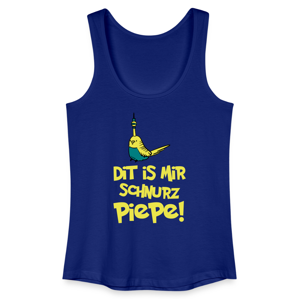 Schnurz Piepe mit Piep - Frauen Bio Tank Top - Königsblau